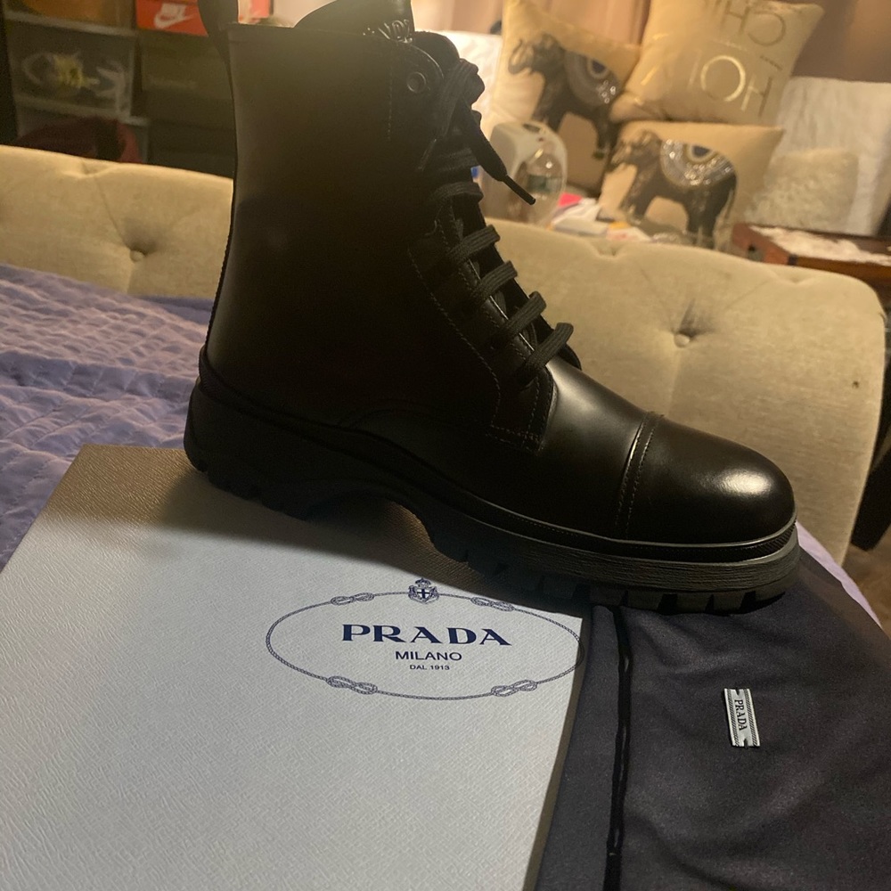 Prada never worn combat boots